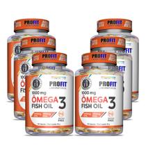 6x Ômega 3 Mercury Free Epa 540mg Dha 360mg Profit 90 Cápsulas