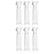 6x Pé De Armário Móveis Cozinha Pia Plástico 14 Até 17cm