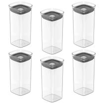 6X Porta Temperos Pote 340Ml Organizador Ou Block Hermético