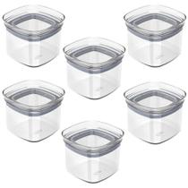 6x Porta Temperos Pote 450ml Organizador OU Block Hermético