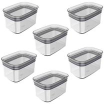 6x Porta Temperos Pote 650ml Organizador OU Block Hermético