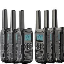 6x Rádio Comunicador INTELBRAS RC4002 G2 - Walkie Talkie HT