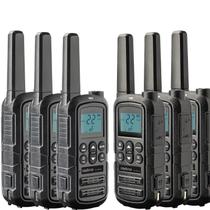 6X Rádio Comunicador Intelbras Rc4002 G2 - Walkie Talkie Ht