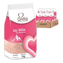 6x Sal Rosa Himalaia Fino Q-VITA Pacote 1 Kg