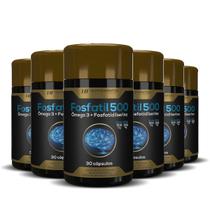 6x saude do cerebro omega 3 + fosfatidilserina alto teor