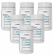6x Selênio + Zinco + Cobre - 60 Cápsulas - Natunéctar 6x Selênio + Zinco + Cobre - 60 Cápsulas - Natunéctar