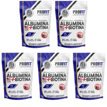 6x Suplemento Em Pó Profit Labs Albúmina Sabor Morango Em Refil De 1KG 6x Suplemento Em Pó Profit Labs Albúmina Sabor Morango Em Refil De 1KG