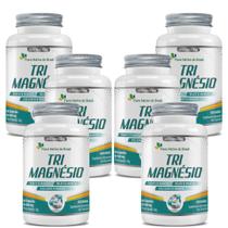 6x Tri Magnésio (taurato, malato e Bisglicinato) 60 Capsulas de 500mg Flora Nativa do Brasil