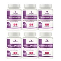 6x Trimagnésio taurato,malato e bisglicinato 60 Capsulas de 500mg Tuttiflora