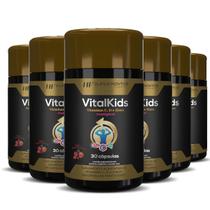 6X Vitalkids Vitamina C D Zinco 30Caps Mastigavel Hf 6X Vitalkids Vitamina C D Zinco 30Caps Mastigavel Hf