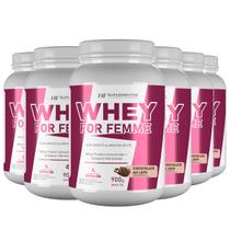 6x whey for femme + colageno hidrolisado 900g chocolate hf suplementos 6x whey for femme + colageno hidrolisado 900g chocolate hf suplementos
