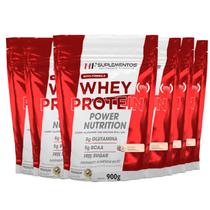 6x whey protein power nutrition refil 900g coco hf suplementos 6x whey protein power nutrition refil 900g coco hf suplementos