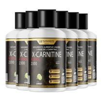 6x x-carnitine atena 2300 + cromo 480ml limão hf suplements