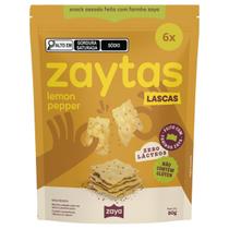 6x Zaytas Lemon Pepper Lascas Crocantes Vegana 80g