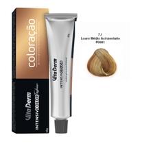 7.1 Louro Médio Acinzentado Coloração Creme 60g Vita Derm 7.1 Louro Médio Acinzentado Coloração Creme 60g Vita Derm
