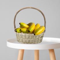 7 Bananas Artificiais 20cm Frutas Artificiais para Sala Enfeite Elegante e Pronto para Uso - DE0323