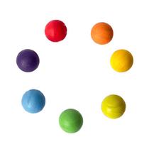 7 Bolas Grandes de Madeira - Colorido - Criando