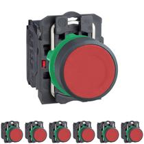 7 Botão Comando Plástico 22mm Bloco 1NF - Modelo XB5AA42 Schneider 7 Botão Comando Plástico 22mm Bloco 1NF - Modelo XB5AA42 Schneider