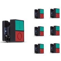 7 Botão Duplo Comando Faceado Steck SLPDNR Max Botton IP40