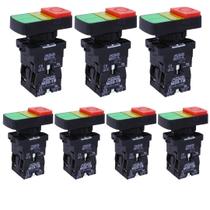 7 Botões Duplo De Plástico 1na+1nf 24v Vd/vm - Metaltex