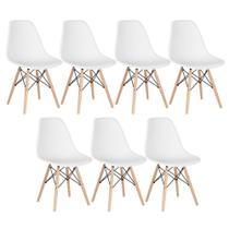 7 Cadeiras Charles Eames Eiffel Dsw Clara Branco