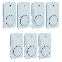 7 Campainhas Embutir Tipo Timbre 220v Com Placa 4x2 Pial