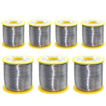 7 Carretel Estanho P/ Solda 50x50 Fluxo Ra 1mm 500g Cobix