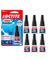 7 Colas Super Bonder Loctite Original Instantânea Multiuso 7 Colas Super Bonder Loctite Original Instantânea Multiuso