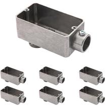 7 Condulete Modelo Lb Em Alumínio 1 1/2 Sem Rosca Sieg Prateado 7 Condulete Modelo Lb Em Alumínio 1 1/2 Sem Rosca Sieg Prateado