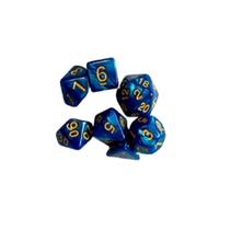 7 Dados RPG Central Dice Perolado Cores