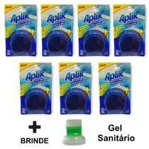 7 Detergente Sanitário Bloco Pastilha Vaso Sanitário Marine 50g da Aplik Até 300 Descarga - Envio Já
