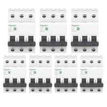 7 Disjuntores Tripolar Din 3ka 3p C 20a - Schneider Ez9f33320