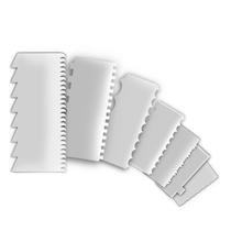 7 Espátulas 15 Cm Confeiteiro Decorativa Bolo Em Acrílico