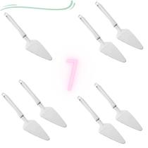 7 Espátulas De Cortar Bolo Em Aço Inox Utensílios Luxo