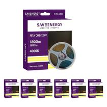 7 Fita COB 127V 4000K 1000lm Luz Neutro 10W/m Save Energy 7 Fita COB 127V 4000K 1000lm Luz Neutro 10W/m Save Energy