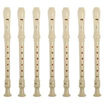 7 Flautas Doce Yamaha Soprano YRS-24B Barroca Cor:Creme