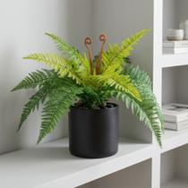 7 Folhagens Samambaia Artificial 40cm Silicone Toque Natural para Vasos e Arranjos Decorativos 7 Folhagens Samambaia Artificial 40cm Silicone Toque Natural para Vasos e Arranjos Decorativos