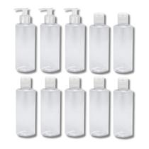 7 Frasco Pote Fliptop 3 Válvula Pump 100ml Shampoo Viagem