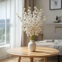 7 Galhos de orquídea artificial planta artificial de alta qualidade e Elegância em qualquer ambiente - DE8855