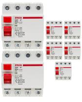 7 Interruptor Diferencial Residual Dr 63a 4 Polos 30ma Steck