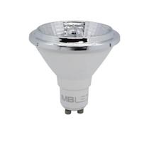 7 Lampada Led Ar70 7W 3000K Branco Quente Espelhada Zan53