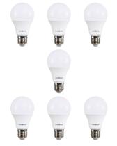 7 Lâmpada LED Bulbo 9w Superled Ouro Biv 6500k Ourolux