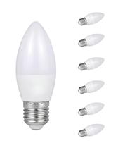 7 Lâmpada Led Vela Leitosa 3000k