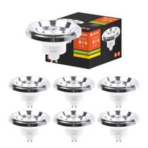 7 Lâmpadas Ar111 Ledvance 13w 2700k Luz Neutra 1250lm Gu10