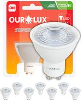 7 Lâmpadas LED Dicróica Ourolux 4w Gu10 Bivolt 2700K Cor da Luz Amarela 7 Lâmpadas LED Dicróica Ourolux 4w Gu10 Bivolt 2700K Cor da Luz Amarela