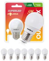 7 Lâmpadas LED S30 Bolinha G45 4W Bivolt Cor da Luz Amarelada 2700K Branco Quente Ourolux