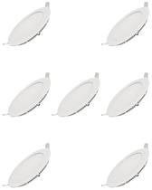 7 Luminária Led Ourolux Embutir Redondo 24w Bivolt 2700k