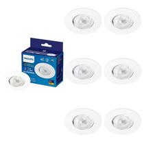 7 Luminária Spot Led Philips Sl052 Redondo 4,2W 2700K 350lm
