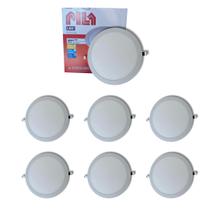 7 Luminárias Painel Led Embutir Philips Pila 24w 6500k 295mm