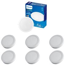 7 Luminárias Plafon Led 12w Philips Embutir 6500k Bivolt